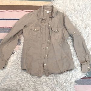 Banana republic linen button down